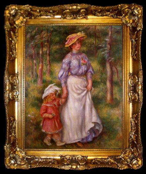 framed  Pierre Auguste Renoir La promenade, ta009-2